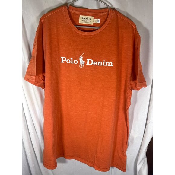 Polo Ralph Lauren Denim and Supply T-Shirt, Orange, Size XL, NWT - Picture 2 of 6